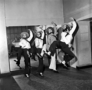 Rehearsals for the Ballet Pineapple Doll at the Sadlers Well Theatre. December 1953 D7351