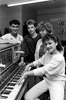 Arts Prints: Rehearsing for a special production are Joanne Wilkinson at the piano with (from left
