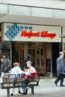Retail Prints: The Reject shop in the High Street, Birmingham. 7th June 1990