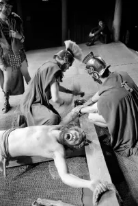 Religion Crucifiction of Jesus. Entertainment Theatre: The pictures show the Climax of