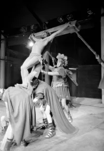 Religion Crucifiction of Jesus. Entertainment Theatre: The pictures show the Climax of