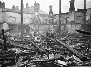 The remains of Great Charlotte Street fish Market in Liverpool, Merseyside