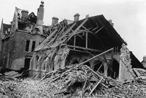 The remains of St. Annes Convalescent Home and Chapel situated between St