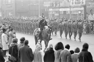 01215 Prints: Remembrance Day Service and Parade at Middlesbrough War Memorial Cenotaph, Teesside