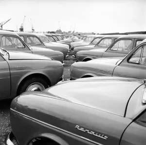 00594 Prints: Renault Cars: picture shows some of the 3 to 4 thousand Renault Cars