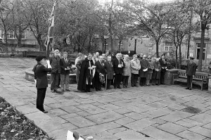 Armistice Prints: Representatives of various organisations throughout Mirfield pictured at the town