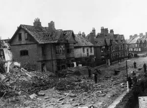00102 Prints: Residential area close to the centre of Coventry seen here the morning after