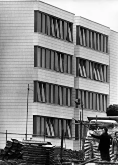 One of the residential buildings of Warwick University seen from Gibbet Hill Road