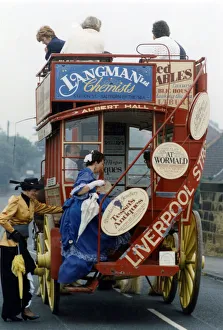 Seaside Town Prints: Residents dressed up in period costume to greet the Britain in Bloom judges who toured