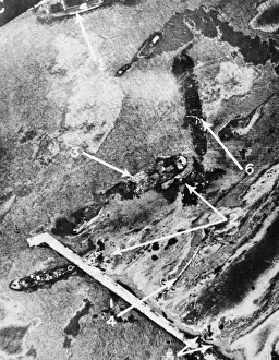 Result of day and night Bombing on a Benghazi harbour by British and American aircraft