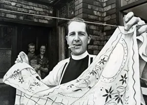 Housework Prints: Rev Roy Allison - finalist in national contest Husband of the Year, September 1967