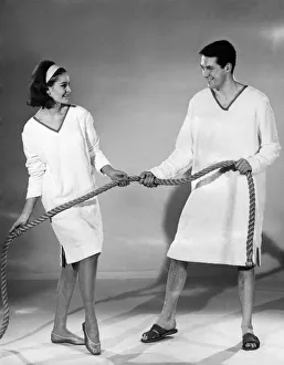 Reveille Fashions 1963: Christina Gregg and Michael Lester. April 1963 P007660