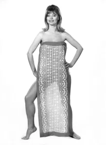 Reveille Fashions. Model wearing beach dress April 1967 P008530