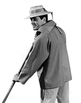 Reveille Fashions: Peter Anthony modelling a Gondolier style shirt and hat