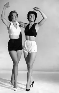 Reveille Fashions: Rosemary Stewart and Norma Maden August 1959 P025285