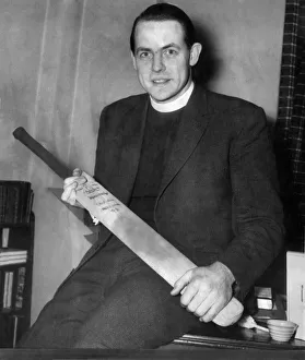 Reverend David Shepherd who may captain the England test side against the Australians