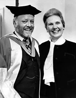 00491 Collection: Richard Attenborough and his wife Sheila, after he had been conferred with an Honorory