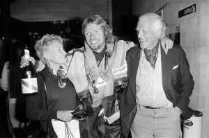 Speed Prints: Richard Branson with his parents after being rescued from The Virgin Atlantic Challenger