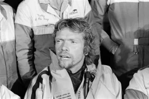 Speed Prints: Richard Branson pictured after being rescued from The Virgin Atlantic Challenger