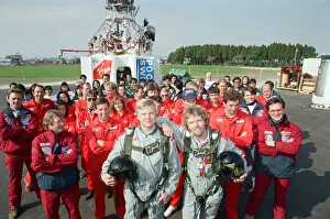 Businessman Prints: Richard Branson (right) and co-pilot Per Lindstrand (both wearing grey)