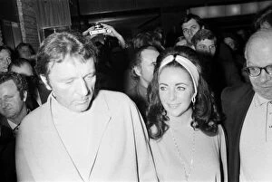 Images Dated 16th October 2012: Richard Burton & Elizabeth Taylor, arrive for Liz Taylors 40th Birthday Party
