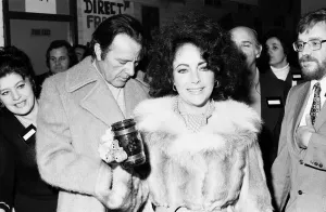 Richard Burton & Elizabeth Taylor at the Pedro Youth Club, Clapham, East London