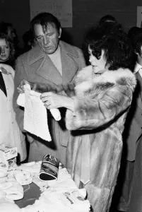 Richard Burton & Elizabeth Taylor at the Pedro Youth Club, Clapham, East London