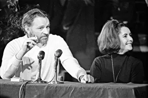 Richard Burton and Elizabeth Taylor speaking at The Oxford University Dramatic Society