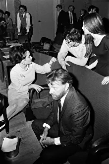 Richard Burton and Elizabeth Taylor visiting Merton College, Oxford