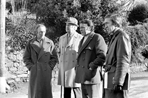 Richard Burton filming: Under Milk Wood on location at Fishguard, South Wales