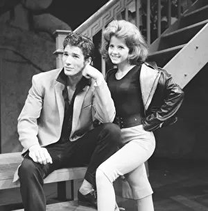 00337 Prints: Richard Gere as Danny and Stacey Gregg as Sandi seen here in rehearsal for the musical