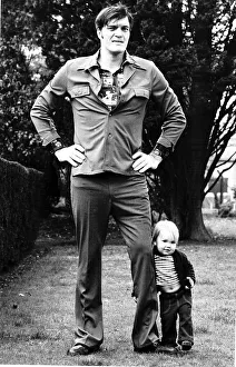 Richard Kiel actor and son Richard George Kiel - November 1976 Dbase MSI