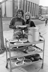 01106 Prints: Richard O Sullivan and Tessa Wyatt pose for the photocall for the ITV sitcom