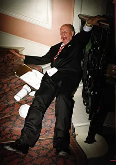 Richard Wilson actor plays Victor Meldrew in comedy One Foot In The Grave