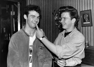 Rick Astley with Wet Wet Wet singer Marti Pellow in the Limelight