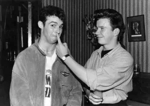 Rick Astley with Wet Wet Wet singer Marti Pellow in the Limelight