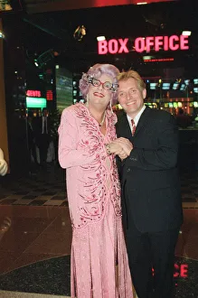 Cinema Prints: Rik Mayall and Dame Edna Everage at Warner Bros Multicomplex Cinema. 13th January 1998