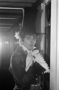 Rik Mayall, dressed for his role in The Government Inspector