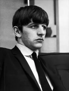 Ringo Starr of The Beatles, poses for pictures after the group were interviewed by Donald