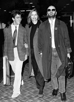 Ringo Starr was at London Airport on Saturday with his wife Barbara Bach with their son