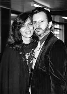 Drummer Prints: Ringo Starr and his wife Barbara Bach left Heathrow for Los Angeles on Friday April 2