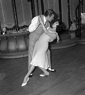 Passion Prints: Rita Marino April 1964 rehearsing on stage for the new stage production of