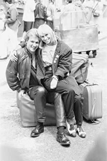 Images Dated 11th July 1987: Rita Tushingham, and Peter Howitt seen here during a break in filming the BBC the comedy