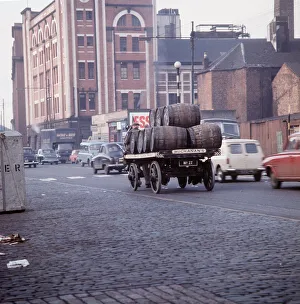 River Clyde dray of whisky 1966