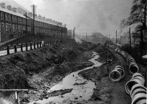 Houses And Housing Prints: Road improvement Cwmcarn and Abercarn will mean enclosing the canal between the two