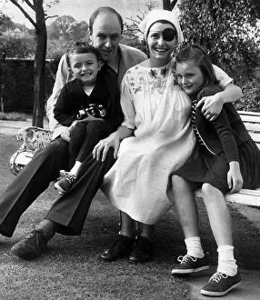 Roald Dahl Author with Actress Wife Patricia Neal and their Kids 20th May 1965