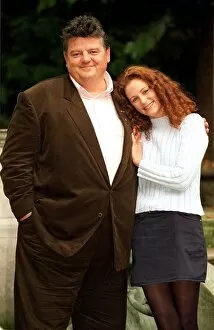 Images Dated 10th October 1995: Robbie Coltrane actor and Geraldine Somerville actress promoting the new TV series of