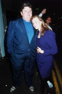 Robbie Coltrane comedian actor and friend 1991 at special screening of the film True