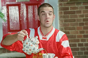 Robbie Williams appearing on The Big Breakfast'Morning TV show