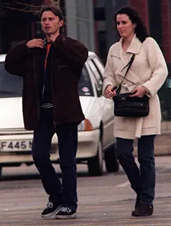 Robert Carlyle Actor with a Granada Makeup Artist in Manchester
